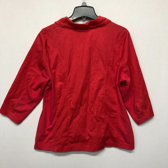 Zenergy by Chico's Women Full Zip Jacket Size 2 Red B241 -30 - Picture 13 of 16